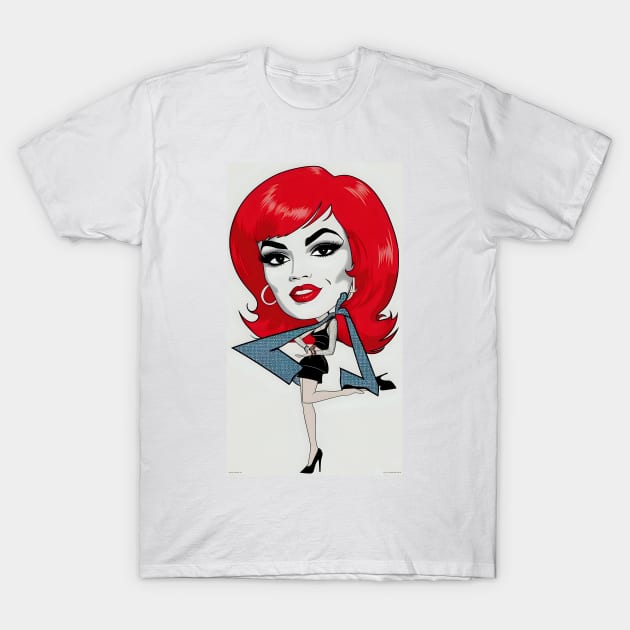 Funny Redhead pop art T-Shirt by Spaceboyishere